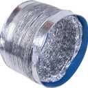 8 Inch 200 mm Fan Tube, Aluminium Tube, Air Ventilation Pipe, Flexible Hose for Extractor Fan, Gardening Equipment, Indoor