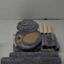 Xin Three Layer Cat Tree with Cat Condo and Two Hammocks,Grey (37.4", 37.4" Grey)
