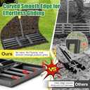 Lawn Leveling Rake - Heavy Duty 17"x10" Stainless Steel Leveler Plate,Reinforced Welds,28-60" Adjustable, Anti Flipping Smooth Edge,for Soil, Dirt,Ground,Backyard Top Dressing,Landscaping