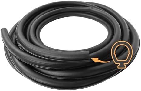 018-338-BLK Slide-in Secondary Seal Black, RV Rubber Seal Replacement for RV Camper Trailer Slideout System, 13/16" x 11/16" x 30'