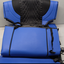 Car Seat Cover Full Set Car Seat Cover Waterproof and Anti Staining Car Seat Protector Leather Seat Cover Suitable for Most Cars' Fully Enclosed seat Covers (Black and Blue)
