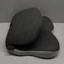 Ergonomic Seat Cushion with Adjustable Strap, Memory Foam Office Chair Seat Cushion with L-Shaped Design, Car Seat Cushion Fits for Truck Driver Semi Truck, Gaming Chair, Desk, Light&Dark Gray