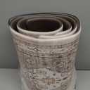 Collive Boho Kitchen Mats for Floor 2 Piece, Cushioned Anti Fatigue Kitchen Floor Mat Non-Skid Waterproof Under Sink Mat, Taupe Comfort Standing Desk Mat for Office, Home & Kitchen, 17"x30"+17"x47"