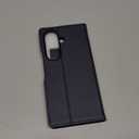 SHIELDON Case Wallet for Galaxy Z Fold 7 8.0-inch 2025, Genuine Leather, Folio Magnetic Cover, RFID Blocking Credit Card Slot, Kickstand, Shockproof Phone Holder for Galaxy Z Fold7 - Navy Blue