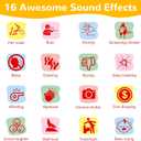 Sound Effects Machine, 16 Hilarious Sounds Toys for Kids Ages 8-13, Fart Prank Stuff, Practical Joke Gift for Teen Boys, Cool Gadgets Birthday Gift for Boys 6 7 8 9 Year Old, Adjustable Volume