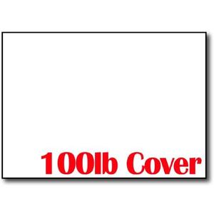 Ultra Thick 5" x 7" Cardstock - 100lb Cover White - For Invitations, Postcards, Index Cards - 100 Piece Pack