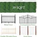 Artificial Ivy Privacy Fence Screen,40"x 140" (39 SQFT) 4-Layer Leaf UV-Anti Faux Greenery Boxwood Backdrop Ivy Vine Leaf Panels for Outdoor, Indoor, Garden,Backyard and Decor