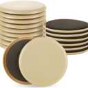 DAJAVE 16 Pack Furniture Sliders for Carpet, 5 Inch Round Furniture Movers Sliders, Heavy-Duty Furniture Sliders for Hardwood Floors, Plastic Moving Pads Heavy Furniture, Floor Protectors