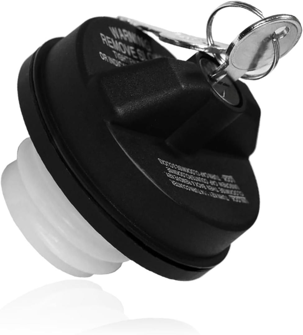 Locking Gas Cap Fuel Tank with Key, Gas Cap Lock Locking Fuel Cap Cover Replacement for Toyota 4Runner, Chevy Silverado 1500 2500 3500, Nissan GMC Honda Subaru Buick #10504 77300-47020