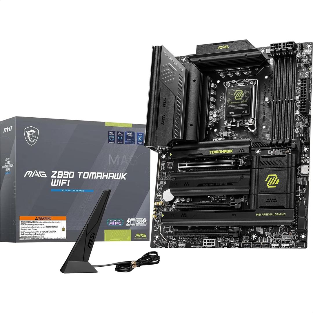 Sparepart: MSI Mag Z890 Tomahawk WiFi Motherboard Intel Z890 Lga, W129021731 (Motherboard Intel Z890 Lga 1851 (Socket V1) ATX)