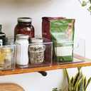 iDesign Stackable Storage Bin - Organize Pantry, Fridge, or Freezer, Set of 4, Clear, Made in USA