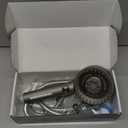 Filtered Shower Head with Handheld, High Pressure 4 Spray Mode Showerhead with Filters, Water Softener Filter Beads for Hard Water with ON/OFF Switch for Pets - Remove Chlorine (Gray) (5 Inch Panel)