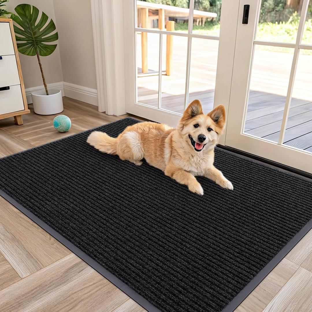 OLANLY Front Door Mat 47x30, Waterproof Heavy-Duty Indoor Outdoor Doormat