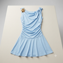 Women Light Blue Dress. Size S
