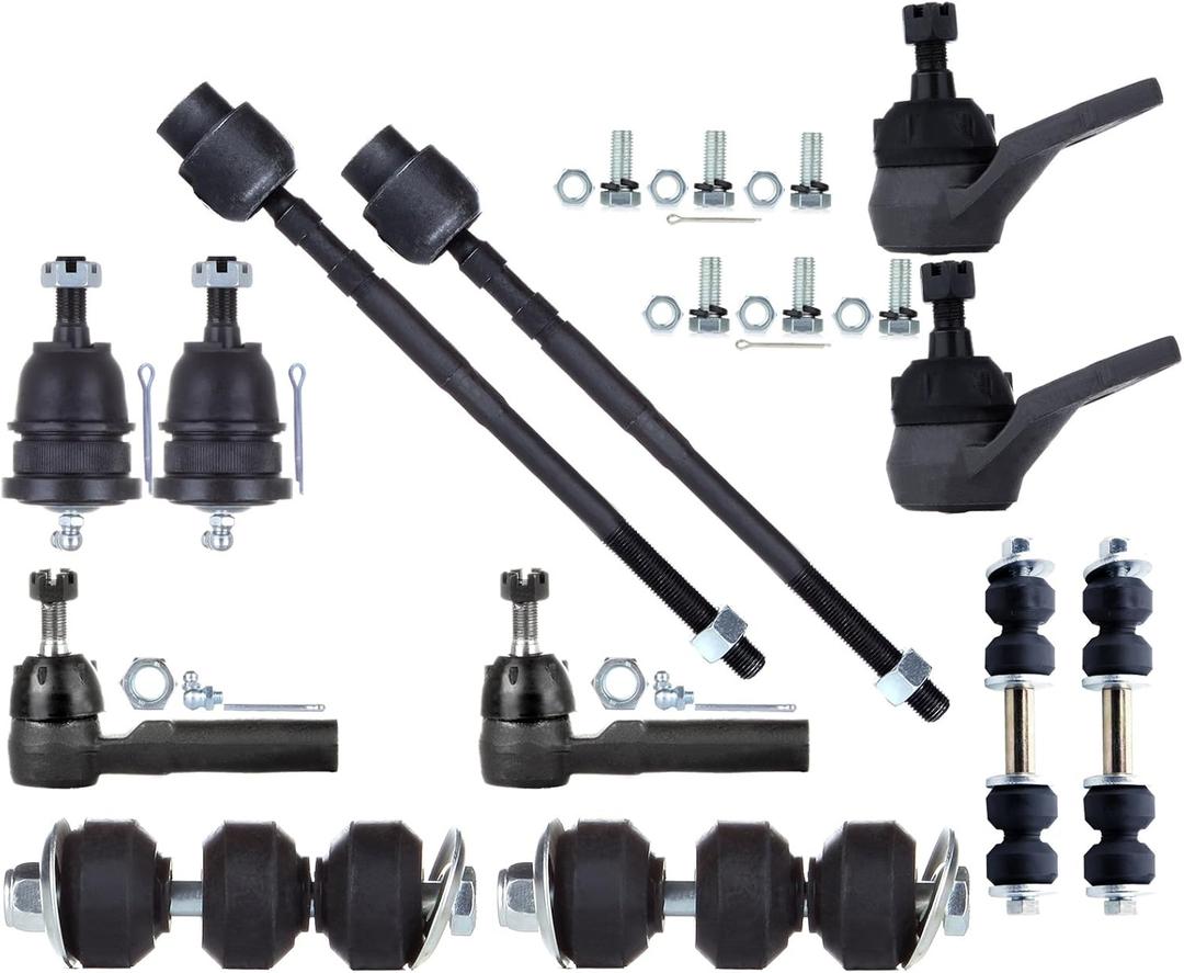 SCITOO 12 Pcs Suspension Kit Tie Rod End Ball Joint fit 1991-1999 for Buick LeSabre