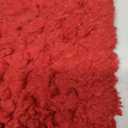 MIULEE Red Toilet Rugs U-Shaped， Soft Absorbent Microfiber Bathroom Rugs Non Slip Quick Dry Fluffy Contour Bath Mats for Toilet Base Bathroom Floor, Machine Washable, 20x24 Inch