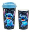 Disney Stitch Travel Cup Set Party Favors Bundle with 8 Cups Tumblers with Lids Plus Stickers and More | Lilo and Stitch Travel Mugs for Girls, Teens, Adults