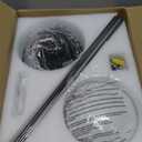 Ceiling Fans with Lights, 48 inch Low Profile Ceiling Fan with Light and Remote Control, Flush Mount, Reversible Motor, Dimmable, Noiseless, Black Ceiling Fan for Bedroom, Indoor/Outdoor Use