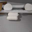 Tension Curtain Rod 51-126 Inch, Long Curtain Rod No Drilling for Window or Bathroom, Outdoor Curtain Rods for Patio Tension Rods, Easy to Install, Never Rust, Rod Diameter 1.26 Inches - White