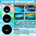 VICAMB 15ft Heavy Duty Round Pool Liner Pad for Above Ground Pool,Pool Ground Mat Under Pool Pad,Pool Bottom Liner Protector to Prevent Puncture and Extend Liner Life