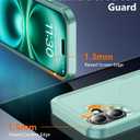 2 x Temdan Designed for iPhone 16 Case Magnetic,[Compatible with Magsafe][Military Grade Drop Protection] Dropproof Heavy Duty Tough Rugged Shockproof Phone Case for iPhone 16 (6.1")-Light Green