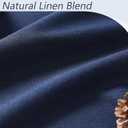 Guken Navy Blue 100% Blackout Curtains 84 Inch Length 2 Panels Set for Living Room Bedroom Back Tab Thermal Insulated Black Out Linen Drapes Room Darkening Window Curtains 84 Inches Long, Navy Blue, 52"W x 84"L (Pack of 2)