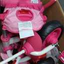 JMMD 8 in 1 Tricycle Stroller with Push Handle, Foldable Trike with 360 Swivel Seat, Reclining Backrest, All-Terrain Wheels, Dual Brakes, Canopy & Storage, Gift for Kids 18 Months to 5 Years, Pink, Medium