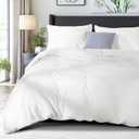Hotel Quality Microfiber Duvet Cover Set Cozy Bedding with 1 Comforter Cover and 2 Pillowcase Easy to Care Lightweight and Comfortable Comforter Cover