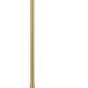 Globe Electric 61000150 60" Floor Lamp, Antique Brass Finish, Beige Fabric Shade, Mid-Century Modern Standing Lamp, E26 Base, Sustainable Design for Living Rooms and Bedrooms