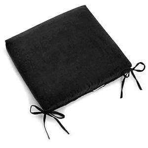 Blazing Needles Indoor Microsuede Chair Cushion, 15"×15", Black