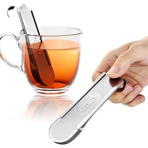 Tea Infuser for Loose Leaf Tea, 2-in-1 Tea Scoop Infuser Fine Mesh Tea Strainers for Loose Tea Single Cup, 304 Stainless Steel Loose Leaf Tea Steeper