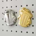 Honkai: Star Rail Lordly Trashcan: Metal Fridge Sticker (Silver Version)