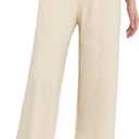 Bamans Wide Leg Dress Pants High Elastic Waisted Slacks for Curvy Women Work Business Office Casual Trousers with Pockets (Black, XXL)