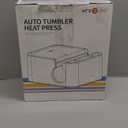 HTVRONT Auto Tumbler Heat Press Machine - Mug Heat Press Heat Up Fast & Even, Professional Tumbler Press High-Security for 2.95"-3.18" Sublimation Tumblers, Cups, Glasses and Mugs, White