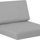 idee-home Outdoor Cushions for Patio Furniture, Outdoor Seat Cushion, Waterproof Couch Hampton Bay Deep Seat Replacement Chair Cushions for Garden Lawn Backyard Deck, 26.5 x 26.5 Grey