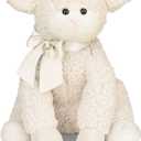 Bearington Baby Blessings Lullaby Musical Lamb White Plush Stuffed Animal, Adorable, Soft and Cuddly, Great Gift for Kids of All Ages, Birthdays, Holidays and Special Occasions - 12 inches