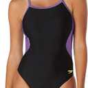 Speedo Womens Swimsuit One Piece Prolt Flyback Solid Adult Team Colors (Eco Splice Team Purple, 32)