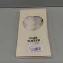 HAIRCUBE Human Hair Toppers For Women, 100% Remy Topper With Bangs, 150% Density Silk Base Clip In Topper 14 inch 40g - Ombre Light Blonde