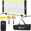 GOOX 6FT Small Mini Pickleball Net Set - Quick Setup Indoor/Outdoor Portable Practice Net