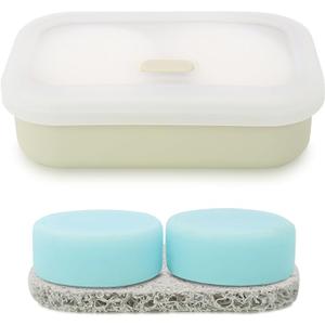 Bathroom Organizer 1PCS Solid Shampoo Bar Holder, Large Leakproof Travel Soap Case