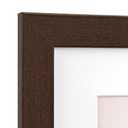 Momentworth 16x24 Frame Set of 3, Dark Brown Wood Grain 16x24 Poster Frame for Gallery Wall Mounting (3 Pack, Walnut)
