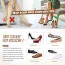 4D Cloud Honeycomb Heel Pads for Loose Shoes, Soft Gel Heel Grips for Shoes Too Big, Cushion Protectors Inserts for Blisters, Heel Pain, Shoe Fillers for Women Men (4D Cloud Mesh Black4, 4Pairs)