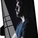 Bluesun 8x10 Picture Frame Black Standing can be Vertical and Horizontal - Real Glass Frames, Cool 810 Photo Frame, Wall Frames Gifts for Men Boyfriend Dad Boss and Loved Ones(8x10, Black)