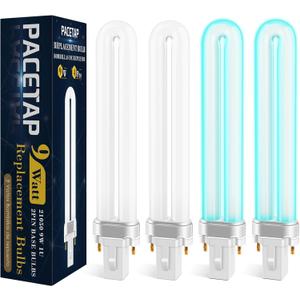 PACETAP 4 Pack 21050 9W U Shape Bulbs Replacement Compatible with DynaTrap Models DT3009, DT3019 and DT3039