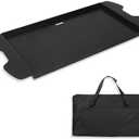 BMMXBI 7034 Griddle for Weber Traveler Grill 9010001 9020001 9030001 Cast Iron Griddle Insert Replacement Parts for Weber Traveler Gas Grill Flat Top Griddle Accessories 9013001 9011701 with Carry Bag