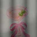 Martini Decor Bow Kitchen Towels, Gifts for Martini Lovers Hand Towels, Pink BowMartini Dish Towel Tea Towel for Kitchen Home Bar Decorative, Coquette BowMartini Bar CartDecor, 16x24In