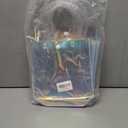 Naisidas 9PCS Holographic Small Gift Bag(7.9"x7.9"x3.1"), Reusable Iridescent Clear Gift Bags with Handles - Ideal As Bridesmaids, Birthday Gift Bags, Christmas Gift Bag, Party Favor Bags