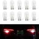 10PCS Car 7443 Bulb, 7443 Mini Bulb, T20 1891 Automotive Bulbs Replacement for DRL Taillight Turn Signal/Brake/Back-Up/Reverse Lights, Universal Lighting Car Accessories (White)