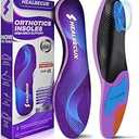 Healrecux Plantar Fasciitis Insoles Shoe Inserts for Men Women, 240lbs Heavy Duty Arch Support Inserts for Pain Relief, Work Boot Orthotics Insoles for Standing All Day, L