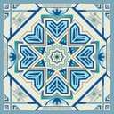 Mahjong Mat for Table, Non-Slip Noise Reduction Mahjong Table Cove 32.432.4 Inch Portable Gaming Mat for Poker/Cards/Board Games/Tile Games, Mahjong Tablecloth with Carrying Bag (Blue & White)